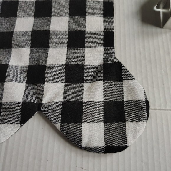 Buffalo Plaid Dog Stocking With Dog Bone Cookie Cutters Dog Christmas Ornaments - Picture 3 of 16